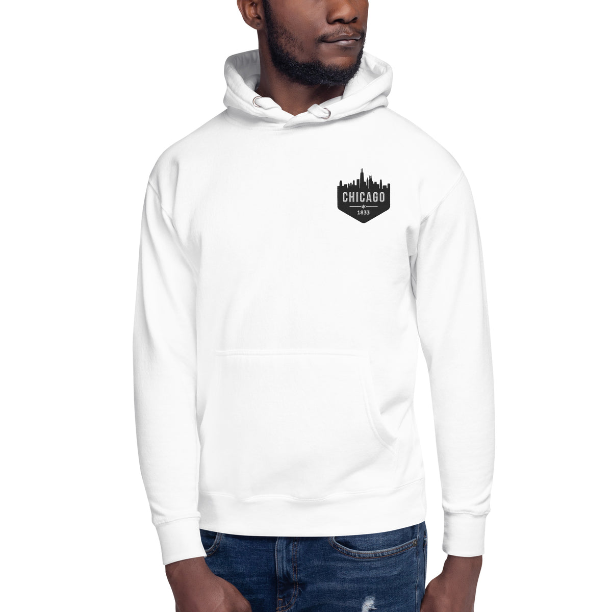 Men's Hoodie | Embroidered Chicago White Sox Theme Patch