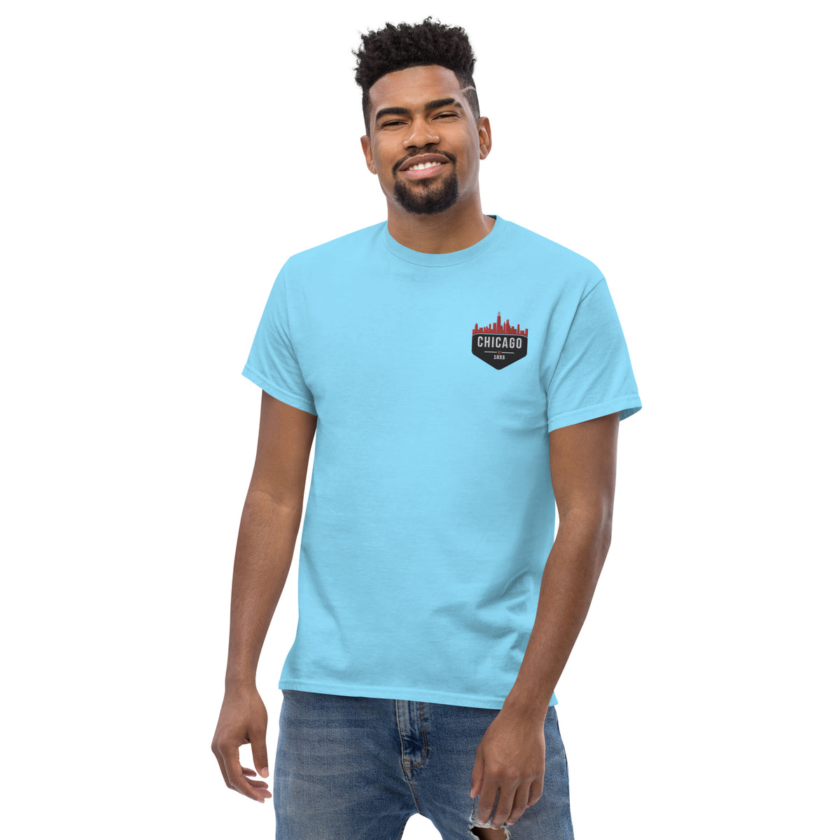 Men's Classic Tee | Embroidered Chicago Bulls Theme Patch