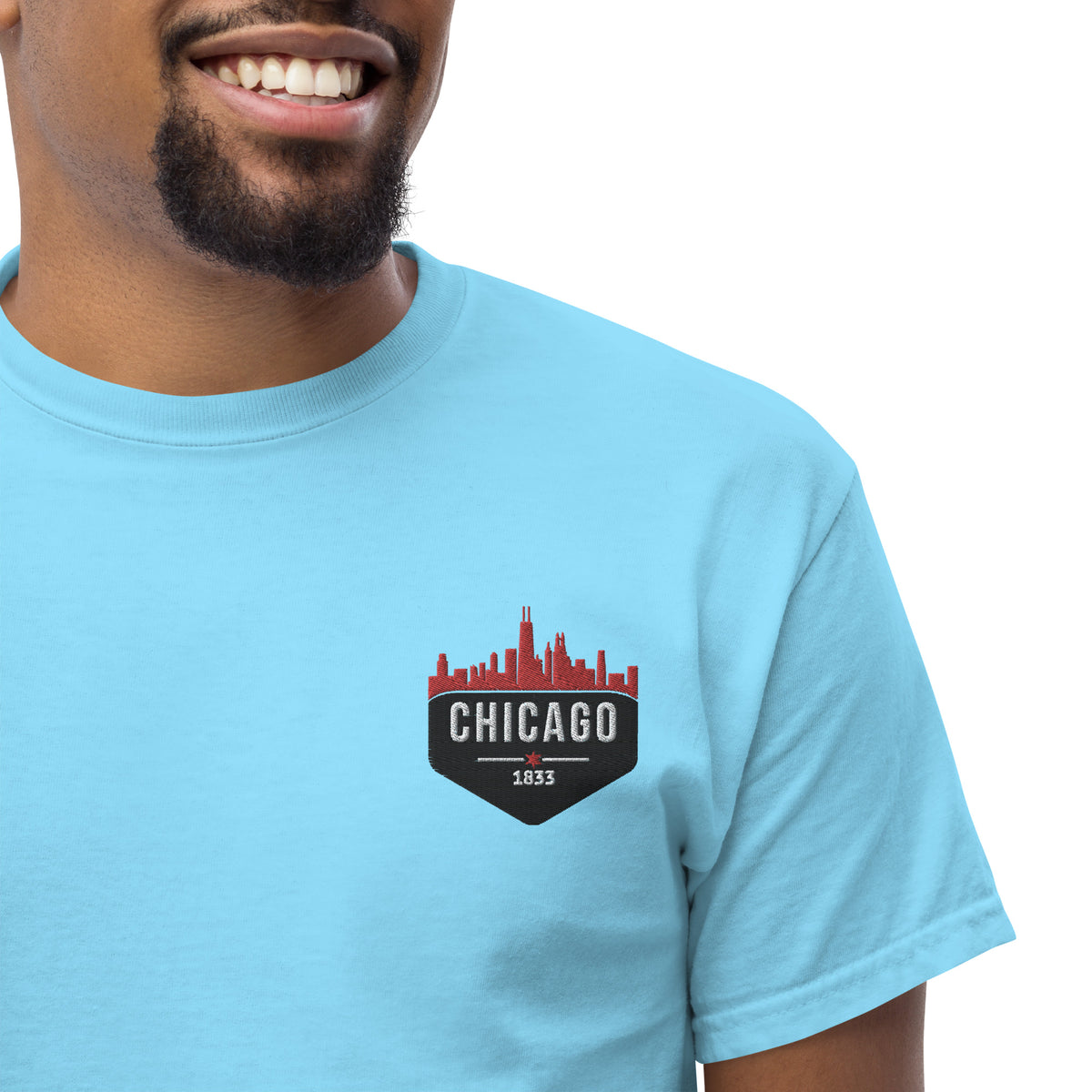 Men's Classic Tee | Embroidered Chicago Bulls Theme Patch