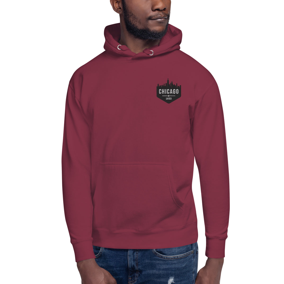 Men's Hoodie | Embroidered Chicago White Sox Theme Patch