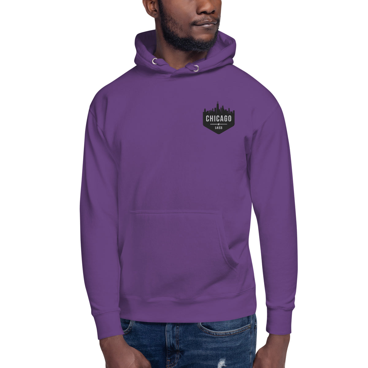 Men's Hoodie | Embroidered Chicago White Sox Theme Patch